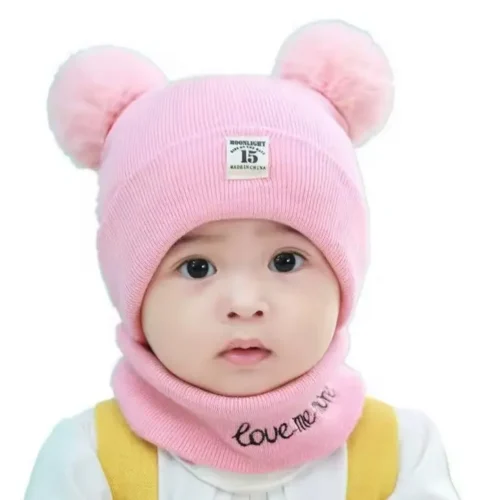 Unisex Beanie Baby Hat and Scarf Kids Hat and Scarf